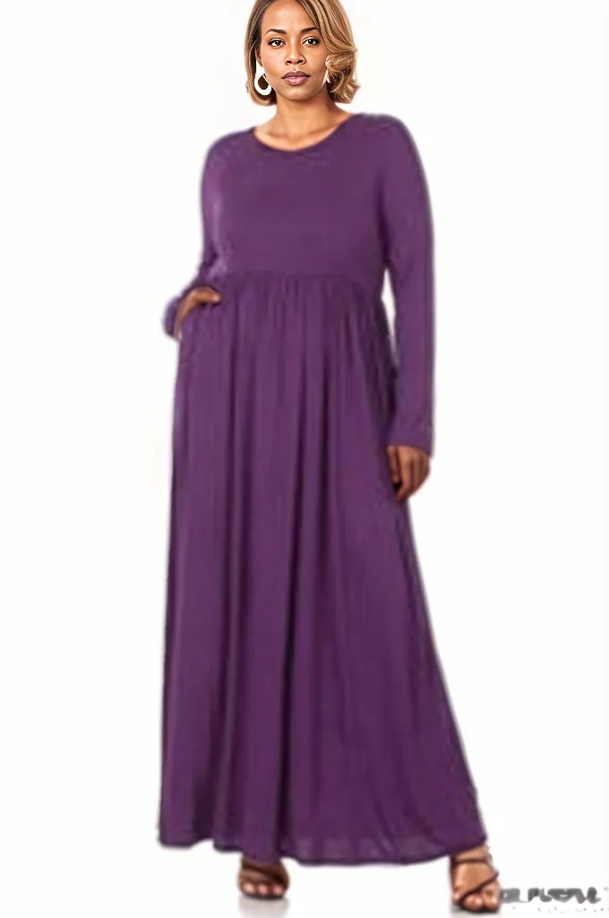 Maxine Maxi Dress-Dark Purple Rock Your Body Clothing Maxine Maxi Dress-Dark Purple Rock Your Body Clothing