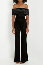 Load image into Gallery viewer, Make Me Fall In Love Black Velvet Jumpsuit