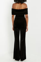 Load image into Gallery viewer, Make Me Fall In Love Black Velvet Jumpsuit