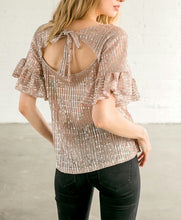 Load image into Gallery viewer, Get In Sequins Top-Pink