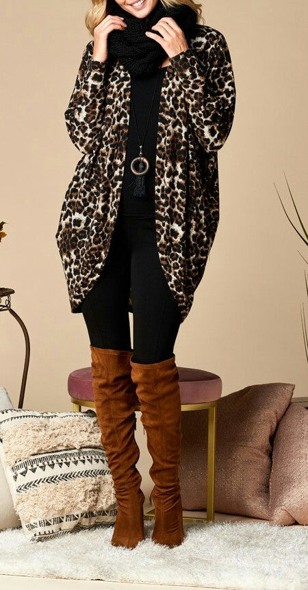 Hard To Tame  Leopard Cardigan