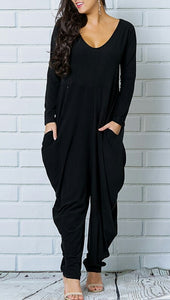 Give Them Harem Jumpsuit-Black